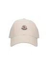 Moncler Baseball Cap Logo In Black