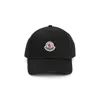 Moncler Baseball Hat With Patch In Black