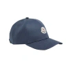 Moncler Logo-patch Detail Baseball Cap In Navy