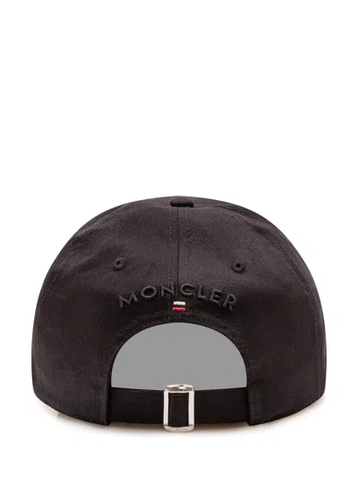 Moncler Baseball Cap In Nero