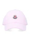 Moncler Cap With Logo Patch In Purple