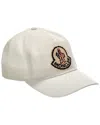Moncler Mens White Brand-patch Cotton Cap In White