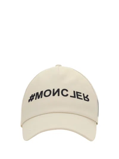 Moncler Baseball Cap In White