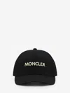 Moncler Men Baseball Cap With Logo In Black