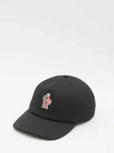 Moncler Baseball Cap With Logo In Black