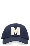 Moncler Logo-embroidered Baseball Cap In Blue