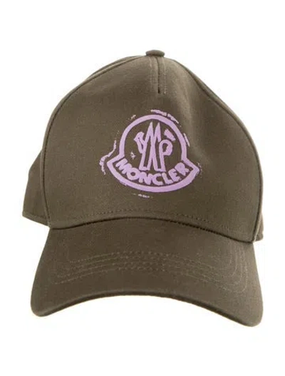 Pre-owned Moncler Baseball Cap With Logo In Green