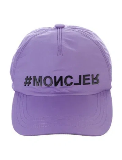 Pre-owned Moncler Baseball Cap With Logo In Purple