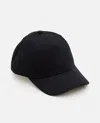 Moncler Logo Patch Adjustable Baseball Cap In Black