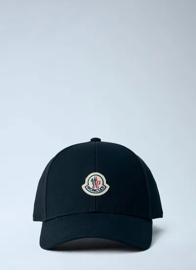Moncler Baseball Logo Cap In Black
