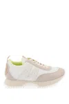 Moncler Pacey Sneakers Leather M-shaped Detail In Multi