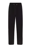Moncler Women Satin Sports Trousers In Black