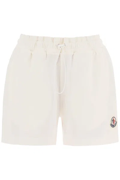 MONCLER MONCLER SPORTY SHORTS WITH NYLON INSERTS WOMEN