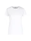 Moncler Women Logo Cotton T-shirt In White