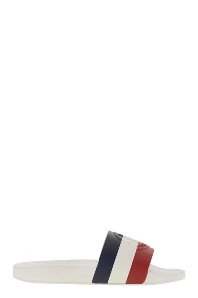 Moncler Basile - Rubber Slides With Logo In Multi