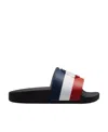 Moncler Kid's Petit Basile Logo Slides, Toddlers/kids In White