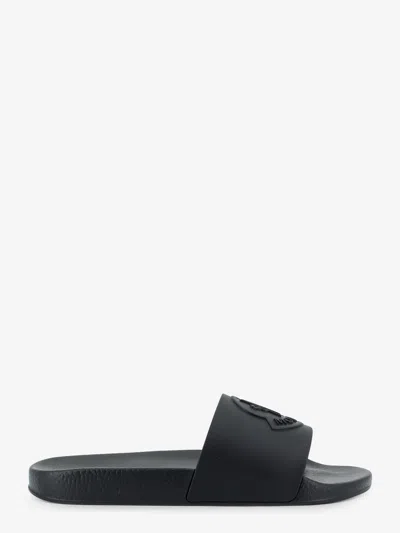 Moncler Basile Rubber Sandals In Black