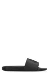 Moncler Black Rubber Slippers