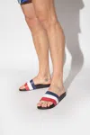Moncler Basile Slides In Navy Blue