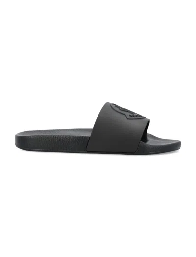 Moncler Basile Sliders In Black