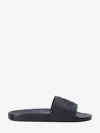 Moncler Basile Logo Rubber Slides In Black