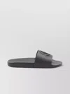 Moncler Basile Slides With Flat Rubber Sole In Black