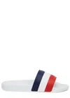 Moncler Logo Slides In White
