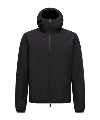 Moncler Batisse Nylon Blend Down Jacket In Black
