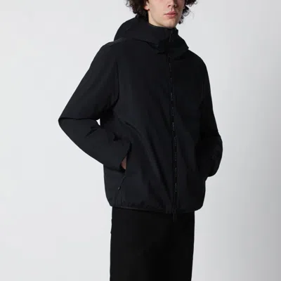 Moncler Batisse Short Padded Jacket With Hood In Black