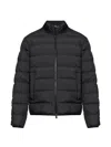 Moncler Baudinet Short Down Jacket, Men, Black, Size: 6 In Black