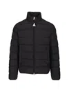 Moncler Short Down Jacket Baudinet In Black