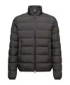 Moncler Baudinet Short Down Jacket, Men, Black, Size: 6 In Black
