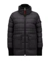 Moncler Baux Short Down Jacket In Black