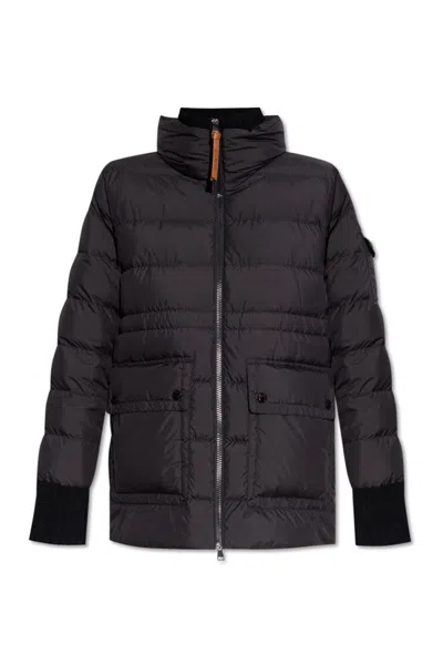 Moncler Baux Short Down Jacket In Black