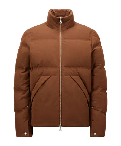 Moncler Bayamo Short Down Jacket In Brown