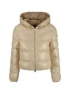 Moncler Quilted Hooded Down Jacket In 268