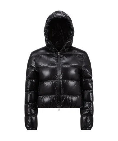 MONCLER MONCLER LOGO PATCH HOODED JACKET