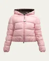 Moncler Bayard Down Jacket In Medium Pink