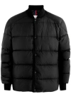 Moncler Bazena Quilted Shell Bomber Jacket In Black