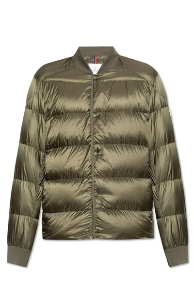 Moncler Bazena Short Down Jacket In 823 Green