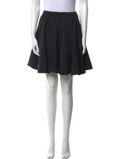 Pre-owned Moncler Beaded Accents Mini Skirt In Black