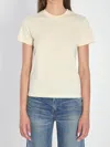 Moncler Beaded Logo Cotton T-shirt White