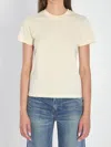 Moncler Beaded Logo Cotton T-shirt White