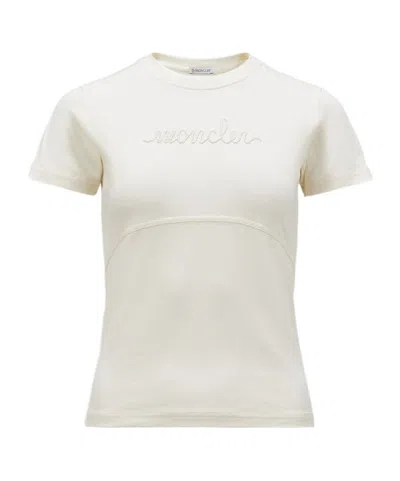 MONCLER MONCLER LOGO PATCH CREWNECK T-SHIRT