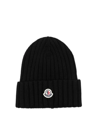 Moncler Beanie In Black