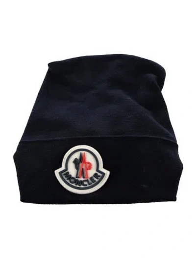 Pre-owned Moncler Beanie In Blue