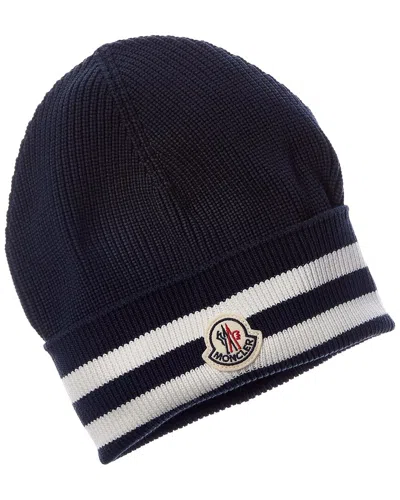 Moncler Beanie In Blue