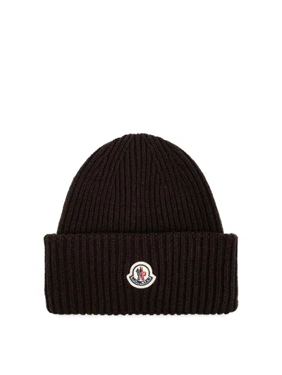 MONCLER GORRO - MARRÓN