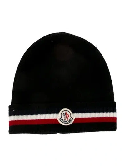 Pre-owned Moncler Beanie Hat In Black