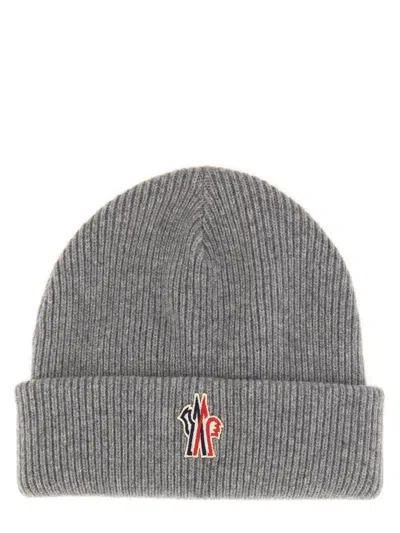 MONCLER BEANIE HAT WITH LOGO